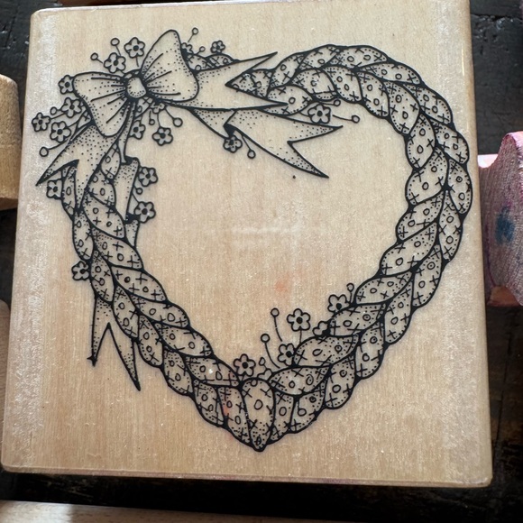 Lot of 9 Rubber Stamps Love Hearts Valentine’s Day - Picture 4 of 6